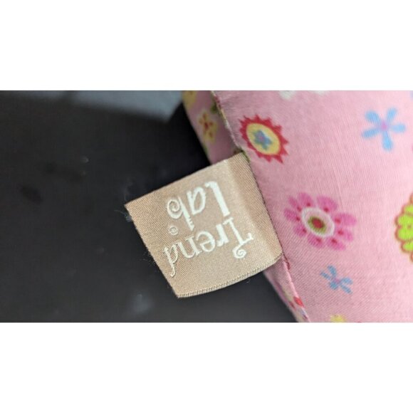 Trend Lab Pink Elephant Plush Toy Adorable & Soft Floral Print Stuffed Animal - Picture 8 of 8